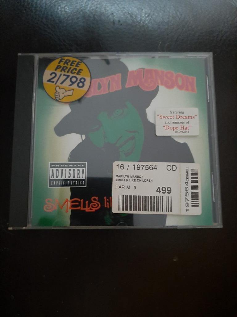 Cd - Marilyn manson - smells like children, Cd's en Dvd's, Cd's | Hardrock en Metal, Ophalen of Verzenden, Gebruikt