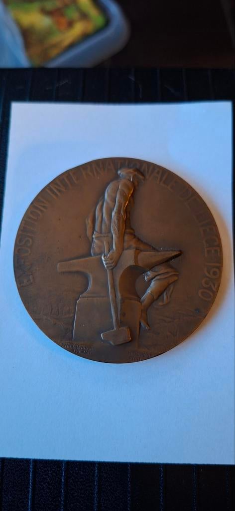 Bronzen medaille Luik, Postzegels en Munten, Penningen en Medailles, Ophalen of Verzenden