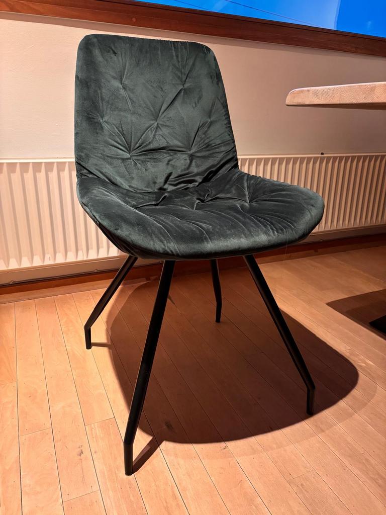 6 stoelen, Huis en Inrichting, Stoelen, Ophalen, Overige kleuren, Zo goed als nieuw, Stof