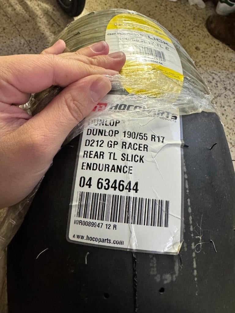 Pneu Arrière Slick DUNLOP D212 GP Racer - 190/55 R17 - NEUF, Enlèvement, Neuf