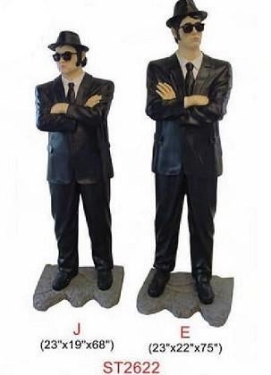 Jake en Elwood beelden 180 cm - bluesbrothers, Ophalen, Nieuw