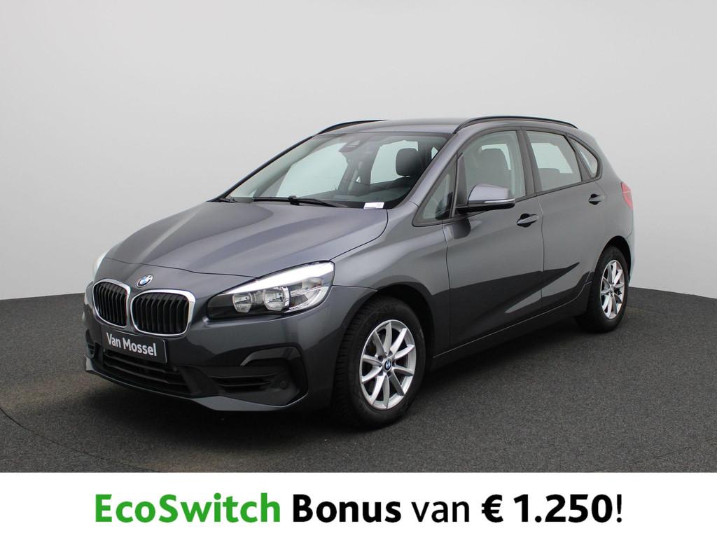 BMW 2 Reeks Active Tourer 218i Leer | LMV | Automaat | Cruis, Auto's, Zwart, Lichtsensor, 136 pk, Bedrijf