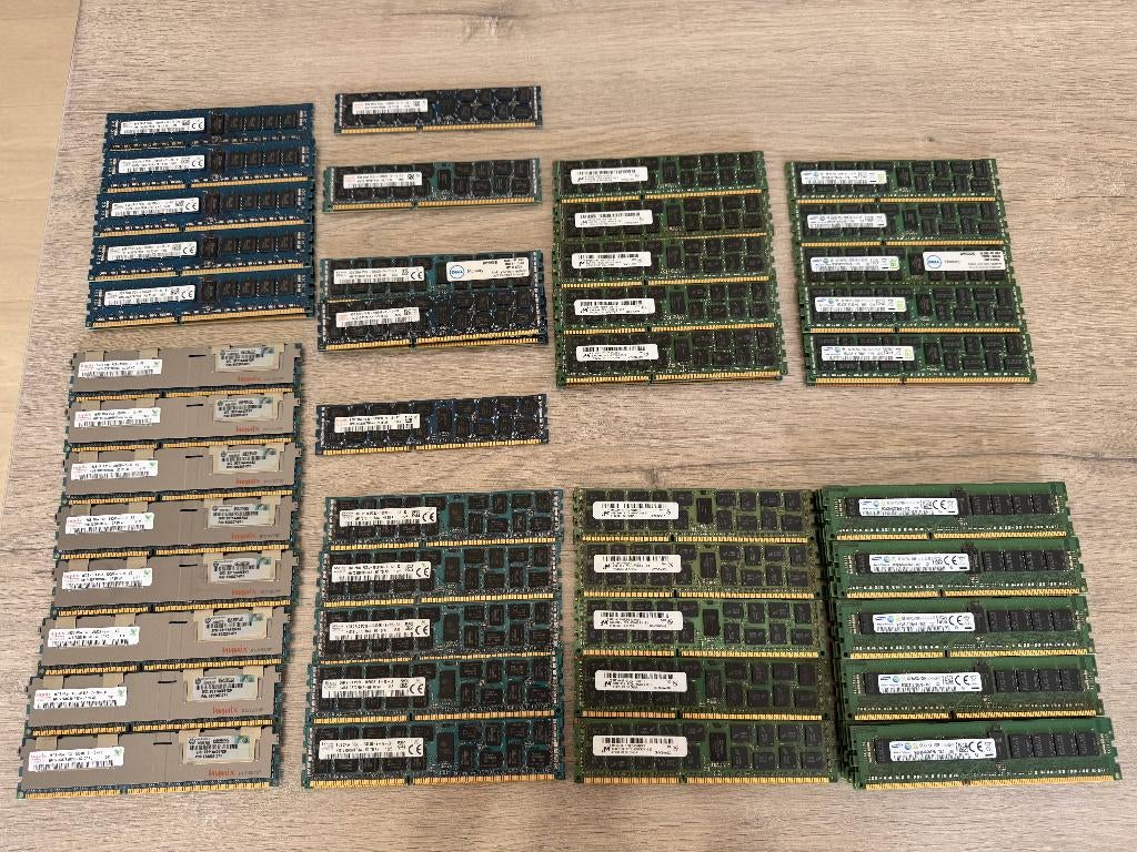 Partij DDR3 Server RAM, Computers en Software, RAM geheugen, Ophalen of Verzenden, Gebruikt, DDR3, Server