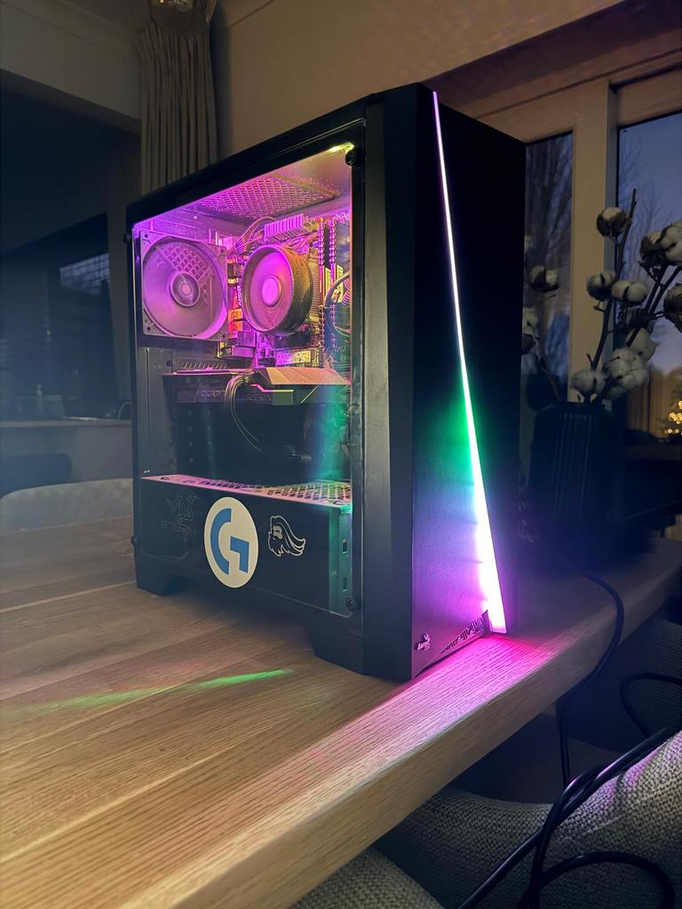 Gaming PC AMD Ryzen 5 3600 met koeler, Informatique & Logiciels, Comme neuf, Enlèvement, Gaming, SSD