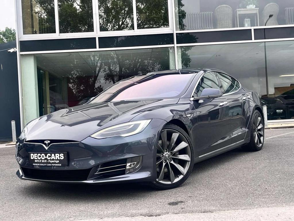 Tesla Model S DUAL MOTOR ! / ZEER NETTE STAAT ! / 87.437KM, Autos, Tesla, Cuir, Argent ou Gris, Achat, Euro 6