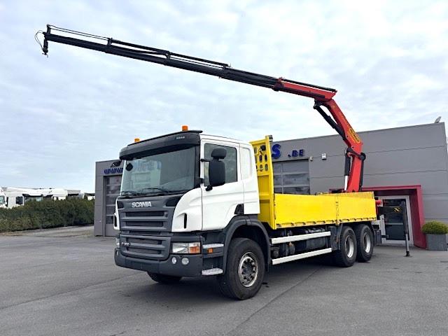 SCANIA P360CB-6X4-PALFINGER PK22002EH KRAAN/RADIO!!-108211KM, Euro 5, Achat, Boîte manuelle, Diesel