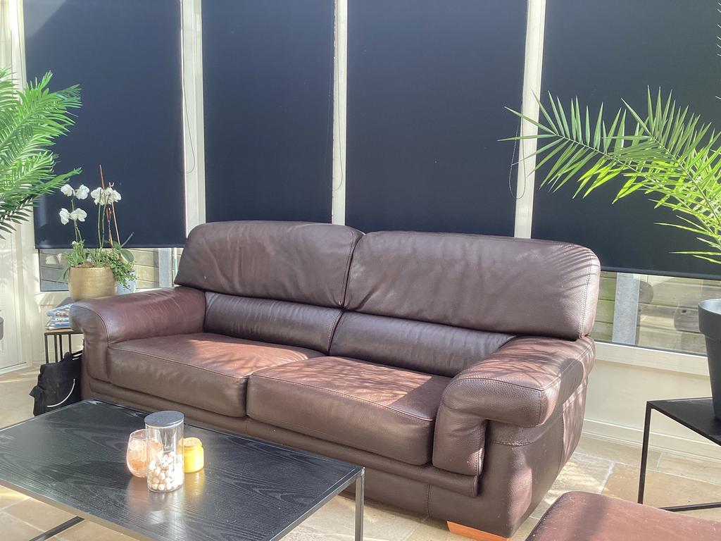 Driezit en poef, Huis en Inrichting, Ophalen, Gebruikt, Klassiek, Driepersoons