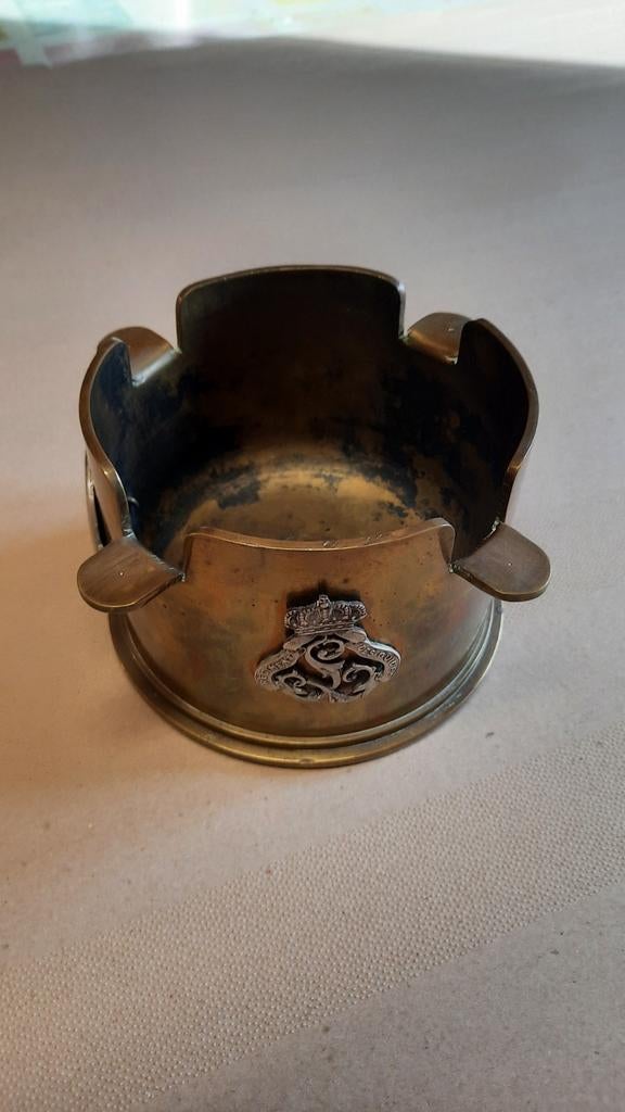 Asbak, Antiek en Kunst, Antiek | Brons en Koper, Ophalen of Verzenden