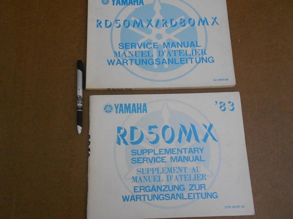 Yamaha RD50MX/RD80MX Service Manual Werkboek, Fietsen en Brommers, Ophalen of Verzenden, Zo goed als nieuw