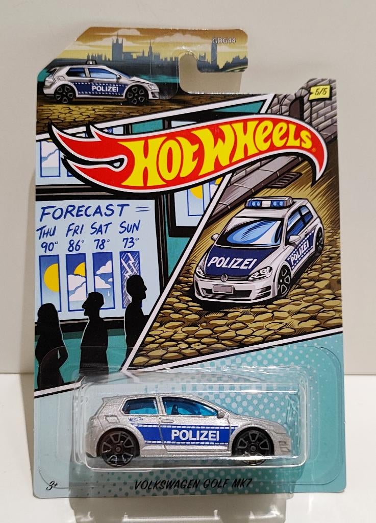 Hot Wheels Volkswagen Golf Mk7 Polizei Politie Police (2019), Hobby & Loisirs créatifs, Voitures miniatures | Échelles Autre, Enlèvement ou Envoi