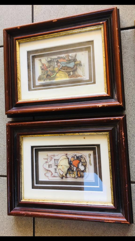 Anton Pieck  – set van 2 ingelijste werken, Ophalen of Verzenden