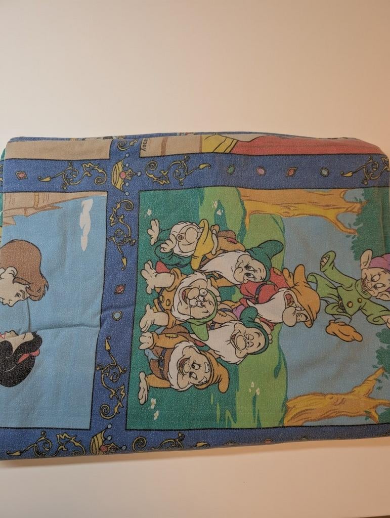Housse de couette en flanelle Disney Blanche-Neige, Enfants & Bébés, Enlèvement ou Envoi, Housse de couette, Utilisé, Bleu
