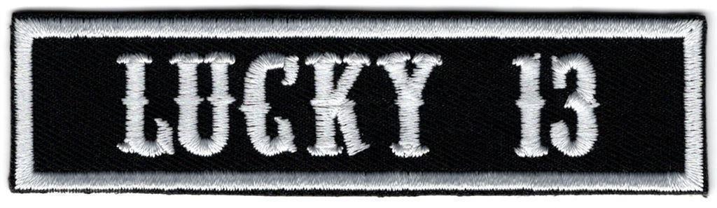Lucky 13 stoffen opstrijk patch embleem #6, Motoren, Verzenden, Nieuw