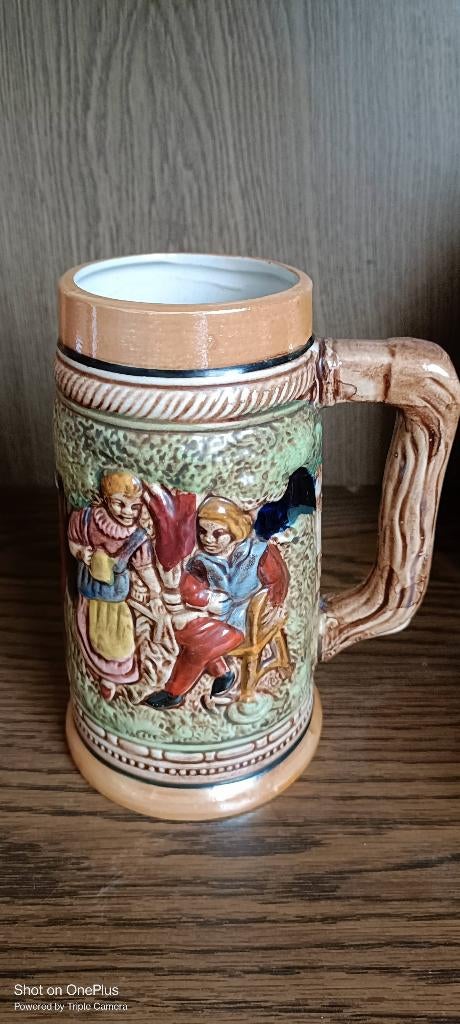 Chope à bière en céramique vintage, Antiquités & Art, Enlèvement