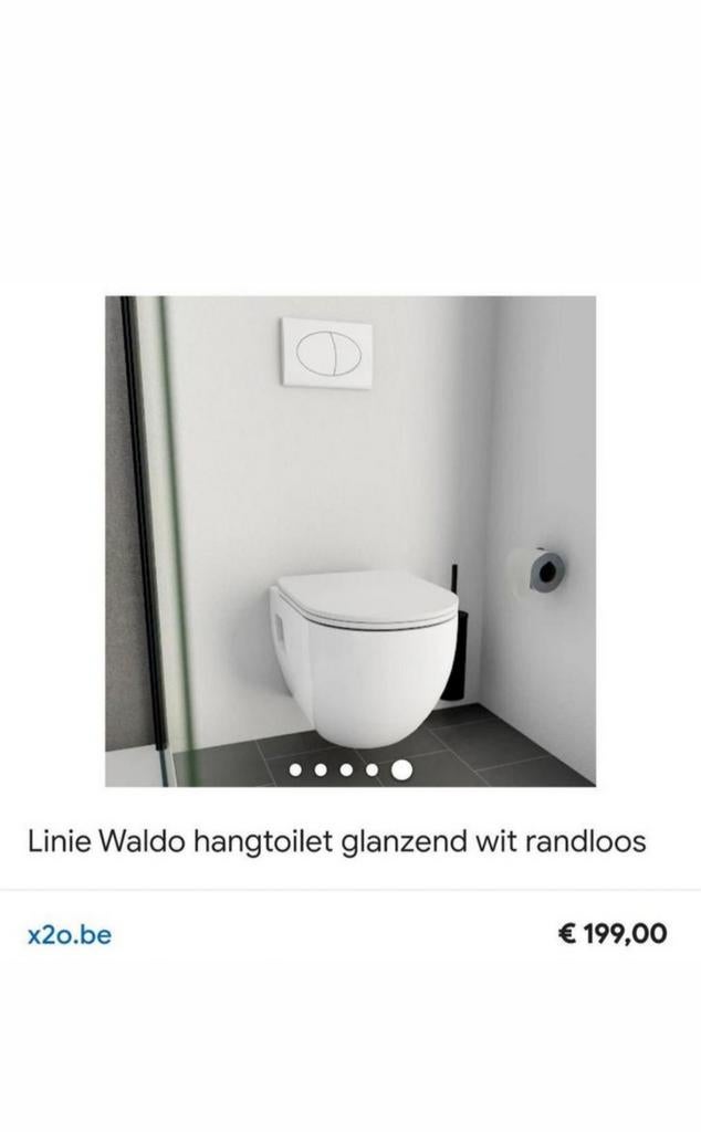 Hangtoilet randloos linie waldo X2O, Maison & Meubles, Enlèvement