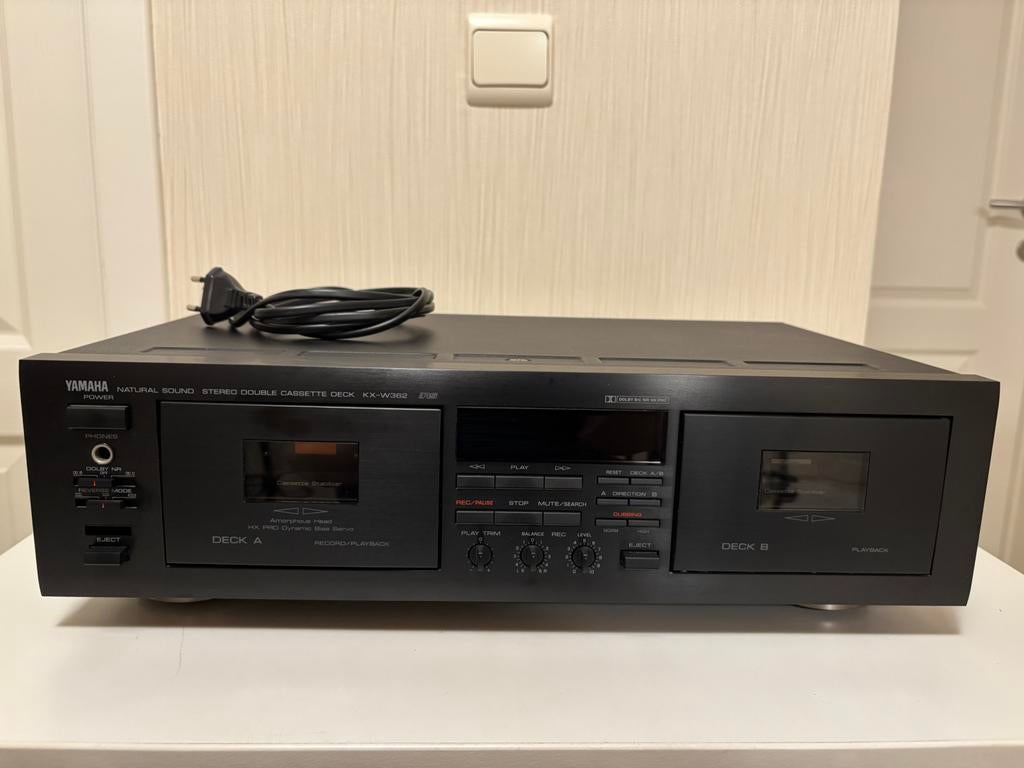Yamaha KX-W362 double cassettedeck, Audio, Tv en Foto, Cassettedecks, Ophalen, Dubbel, Tiptoetsen