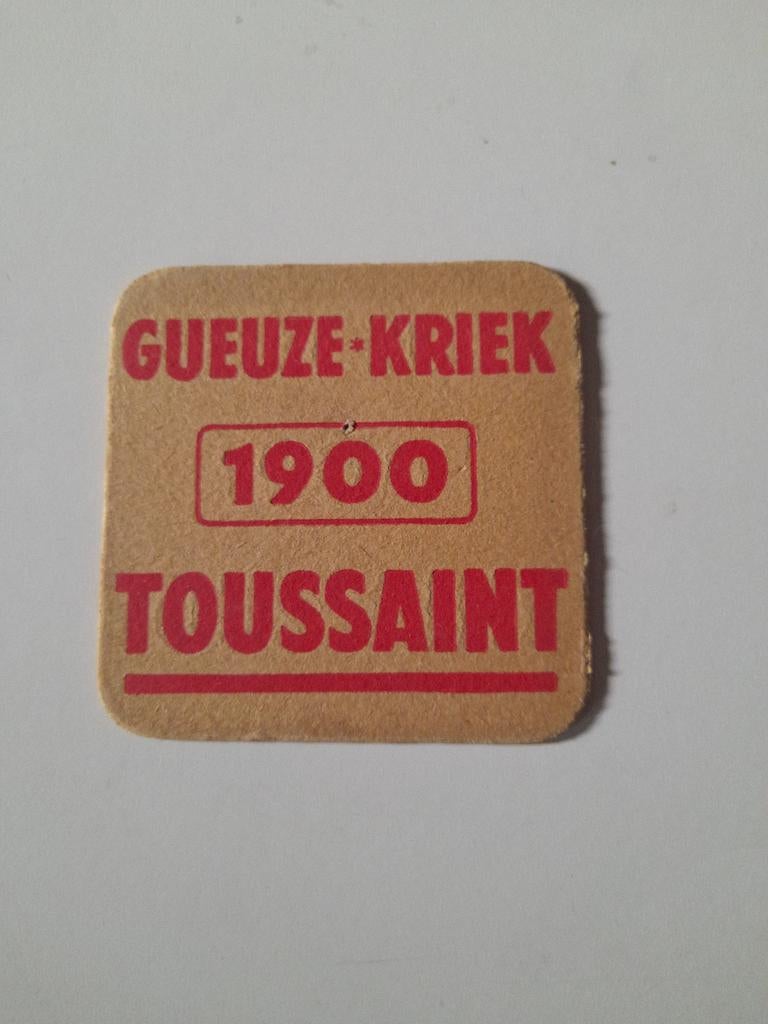 Tapis à bière Gueuze * Kriek 1900 Toussant, Enlèvement ou Envoi