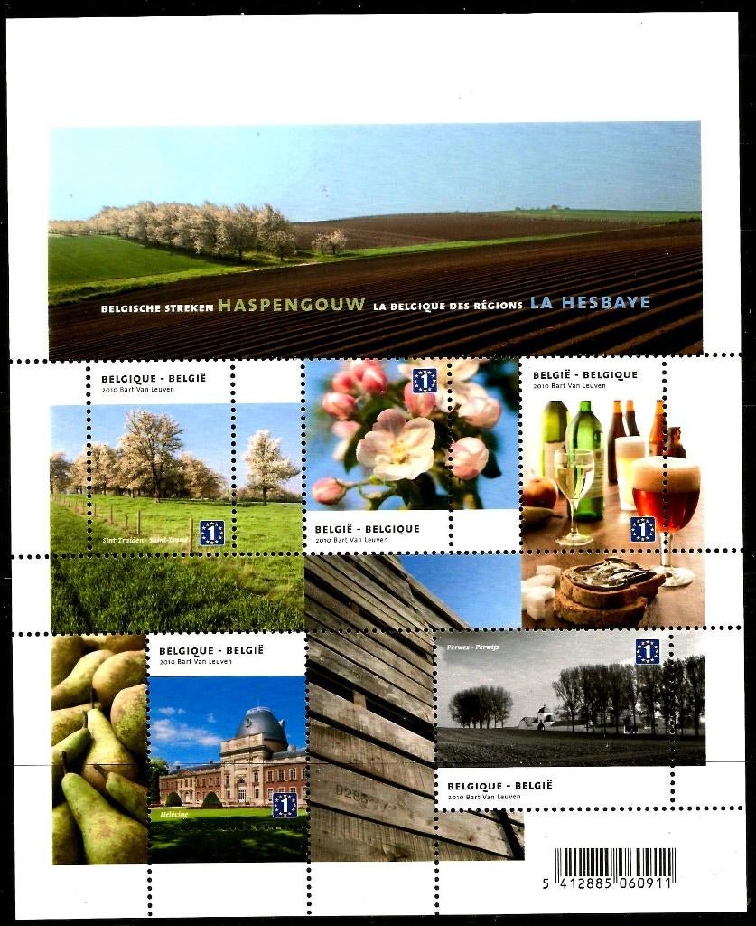 2010 Haspengouw OBP BL 184**, Postzegels en Munten, Postzegels | Europa | België, Postfris, Orginele gom, Overig, Zonder stempel