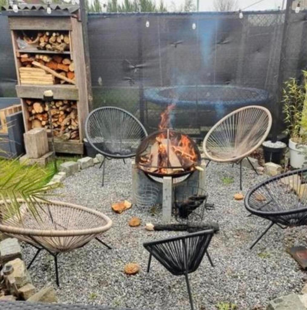 Tuinhaard/vuurkorf met zware stenen voet, Tuin en Terras, Vuurkorven, Ophalen, Vuurkorf