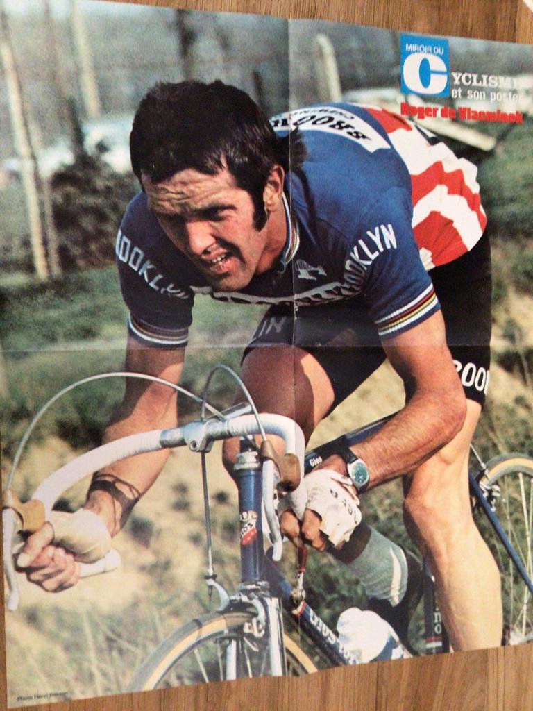 Wielerposter team gios torino brooklyn roger de vlaeminck, Verzenden