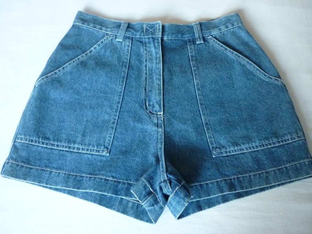 Korte Jeansshort Etam, Blauw, Nieuw, Ophalen of Verzenden, W28 - W29 (confectie 36)