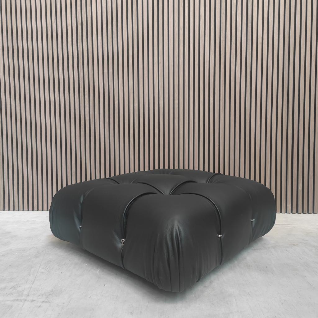 Vintage B&B Italia Camaleonda element – Zwart leder, Ophalen of Verzenden