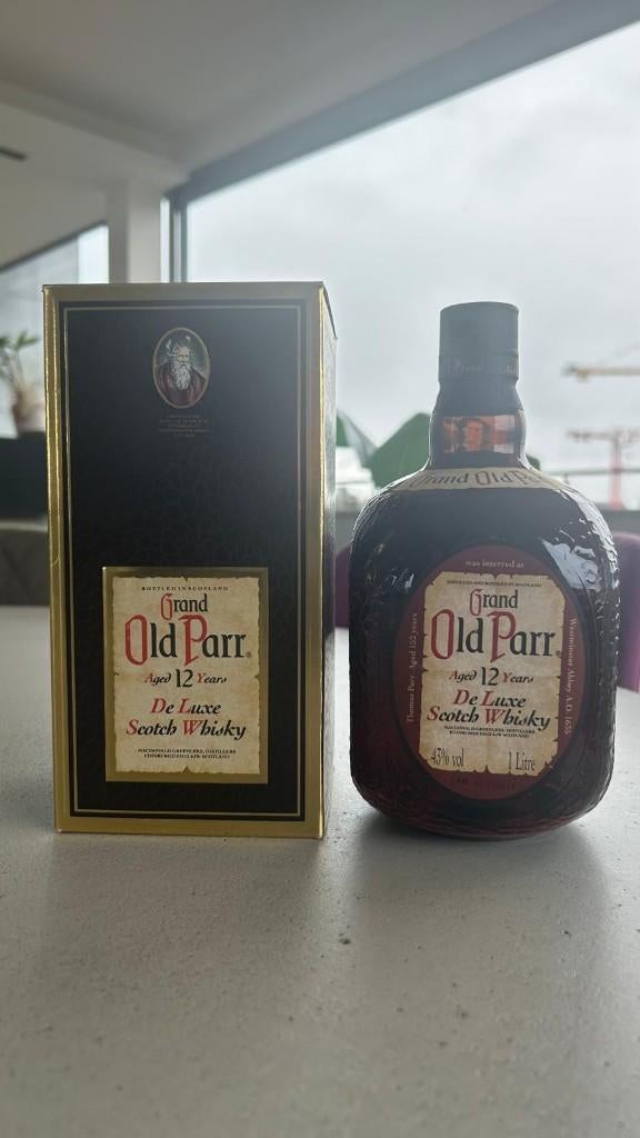 Grand Old Parr 12 Years De Luxe Scotch Whisky, Ophalen of Verzenden, Nieuw, Overige gebieden, Overige typen