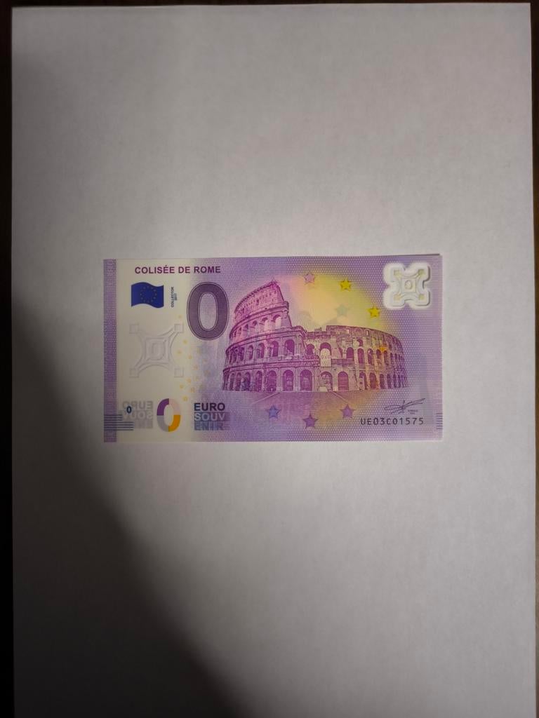 Billet 0 Euro Souvenir Colisee de Rome 2017 Collector Polyme, Postzegels en Munten, Bankbiljetten | Europa | Eurobiljetten, Ophalen of Verzenden