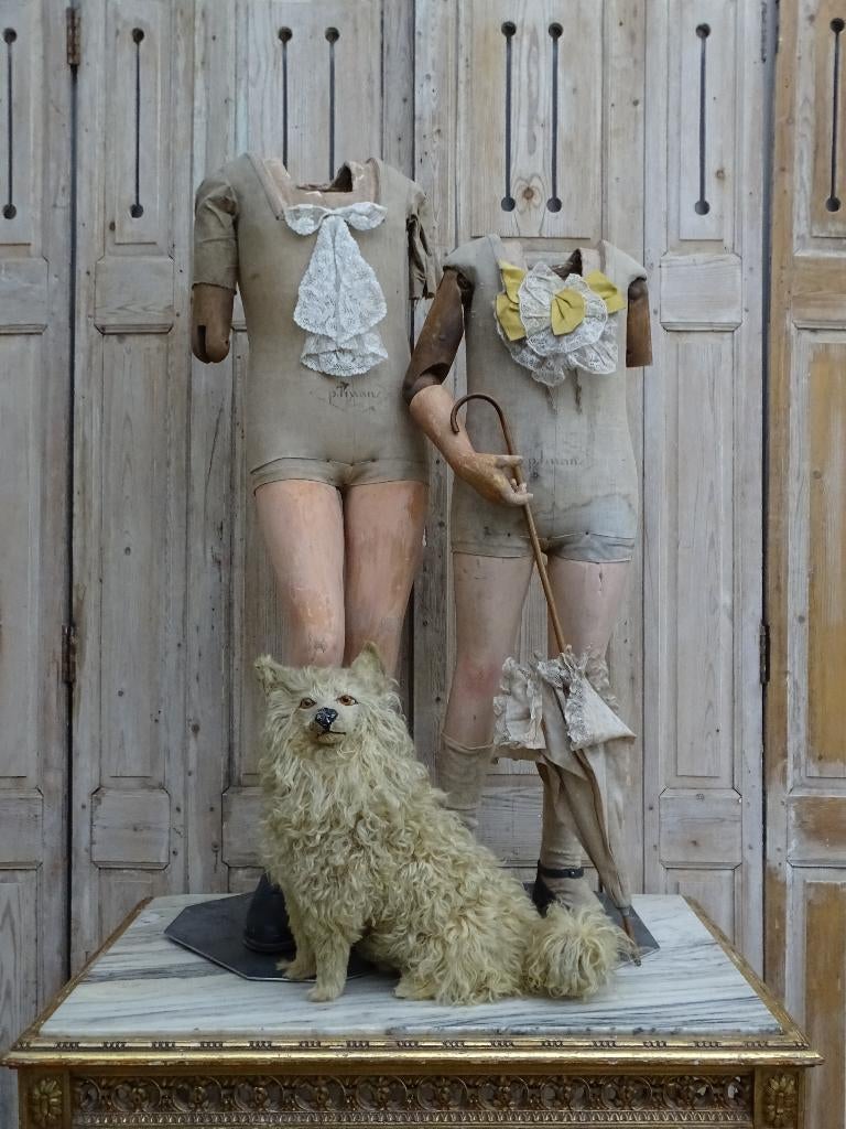 Oude etalage popjes P.IMANS, Antiek en Kunst, Ophalen of Verzenden