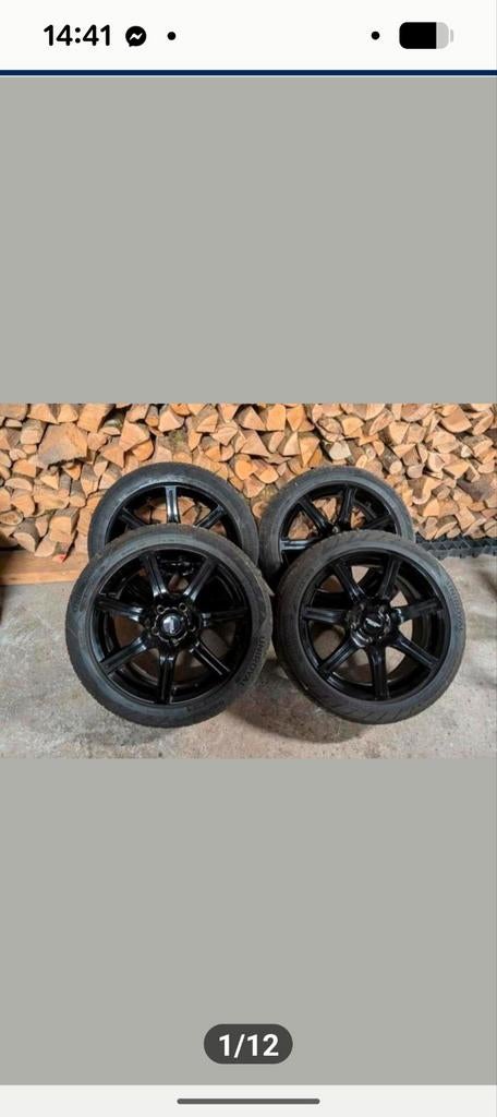 Jantes 17 p. 5 x 114.3 deux jantes abîmées, Motos, Tuning & Styling, Enlèvement