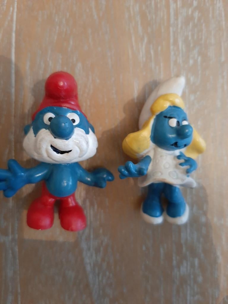 Grote smurf + smurfin jaren '80, Ophalen