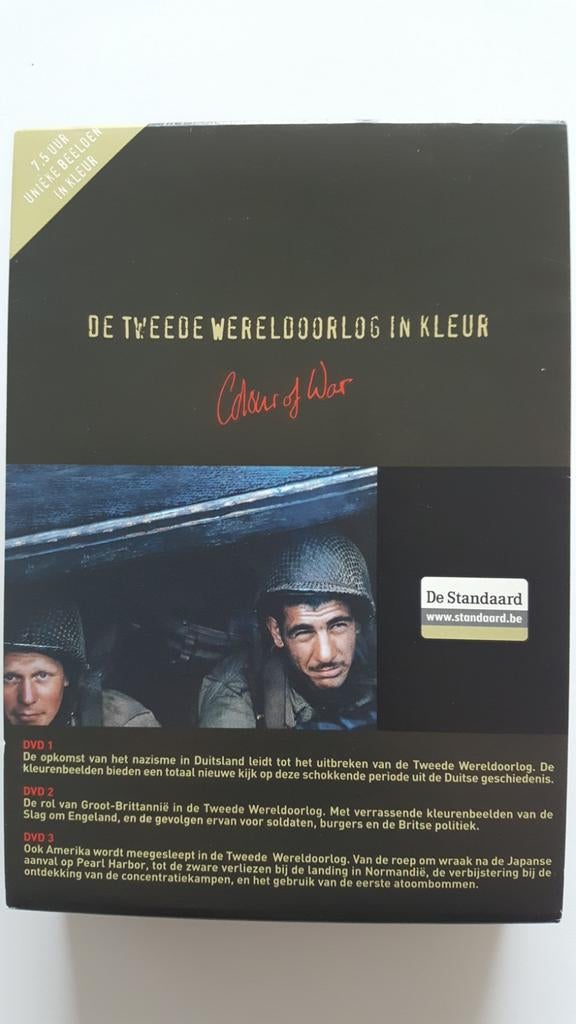 Nieuw: de Tweede Wereldoorlog in kleur dvd-box, CD & DVD, DVD | Action, Enlèvement, Neuf, dans son emballage, Guerre, Coffret