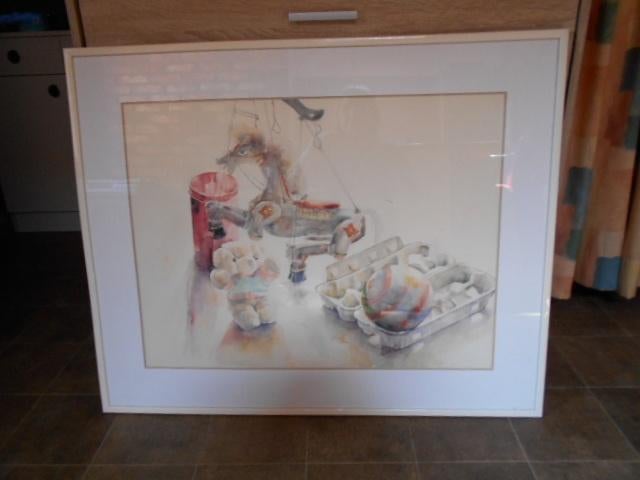 Aquarelle unique - P.Lion, Antiquités & Art, Enlèvement