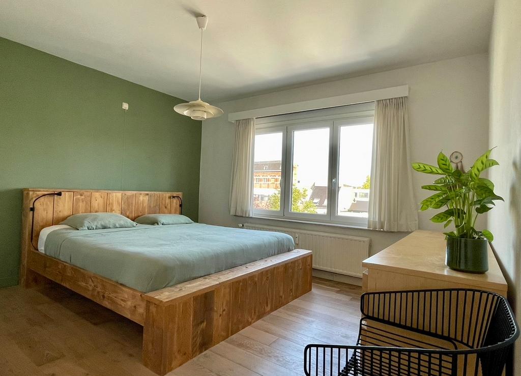 Bedframe 180x200 steigerhout, Enlèvement, Comme neuf