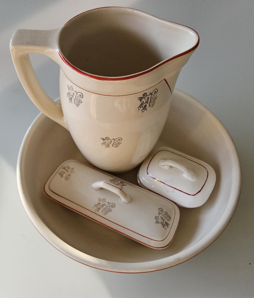 antieke waskom , vaasjes , Chinese vazen, vintage servies., Antiek en Kunst, Antiek | Vazen, Ophalen of Verzenden