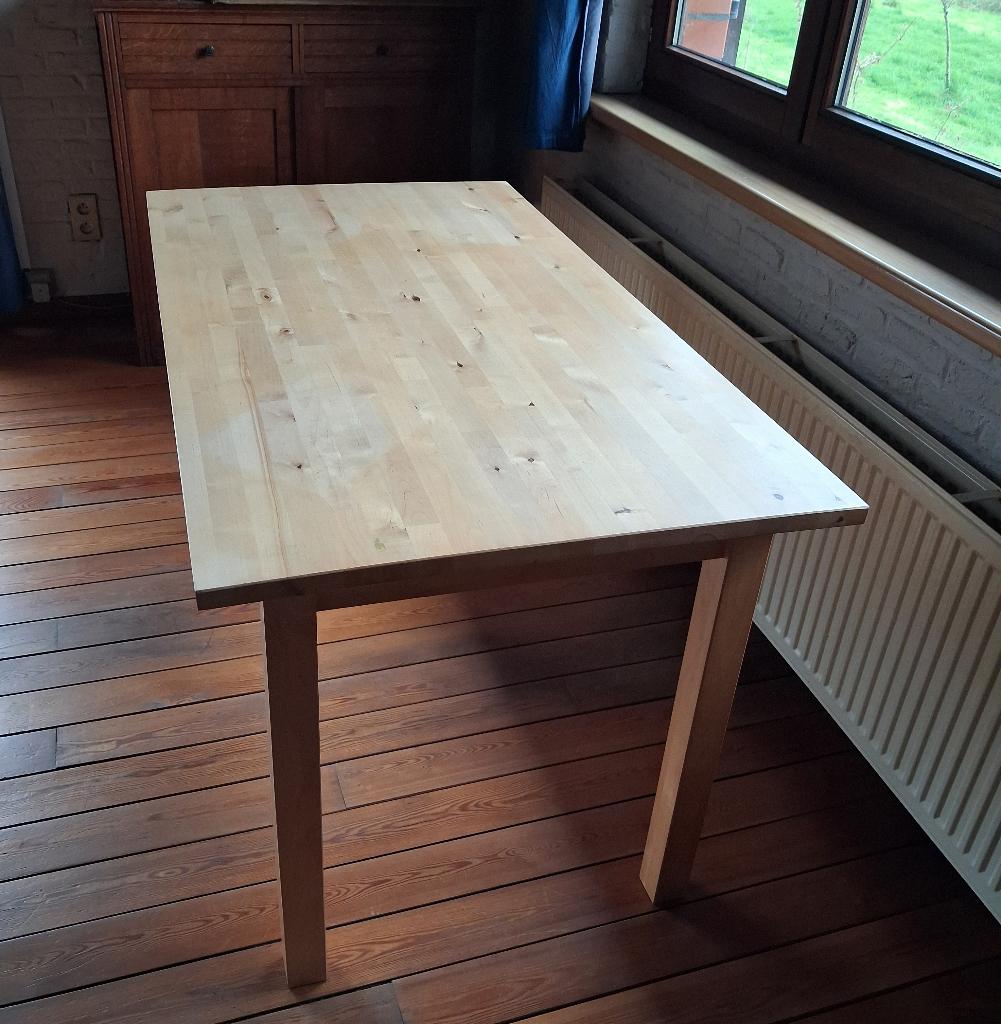 Table en pin Ikea, Maison & Meubles, Enlèvement, Comme neuf, Pin