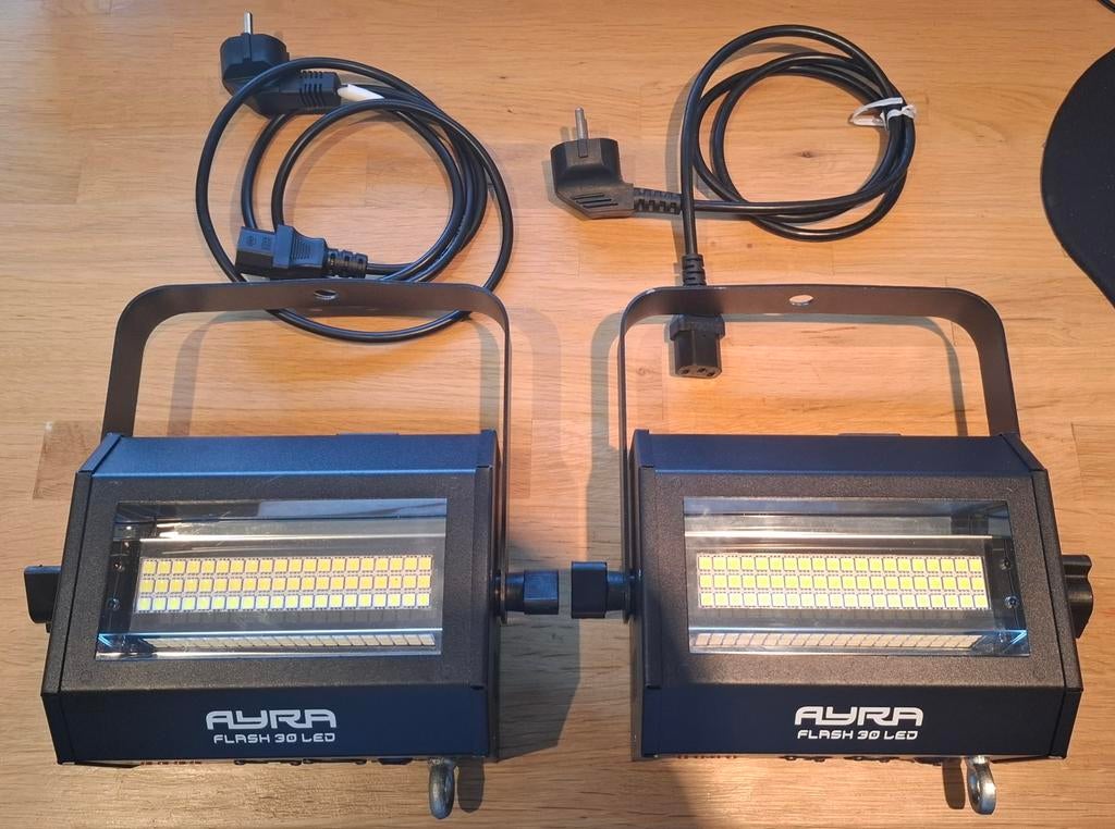 Zo goed als nieuwe Ayra Flash 30 stroboscopen (2 Stuks), Ophalen of Verzenden, Zo goed als nieuw, Licht, Geluidgestuurd
