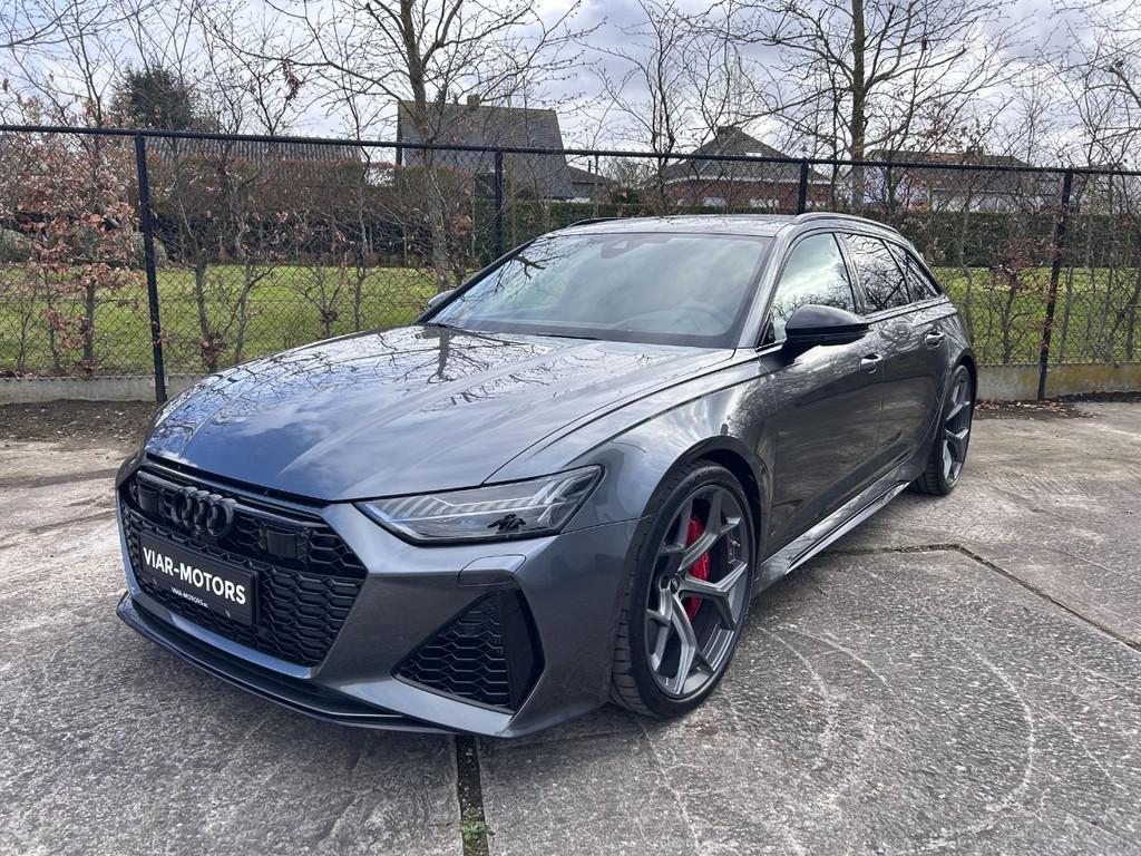 Audi RS6 Performance-Pano-B&O- (automatique), Autos, Cuir, Argent ou Gris, Achat, 3996 cm³