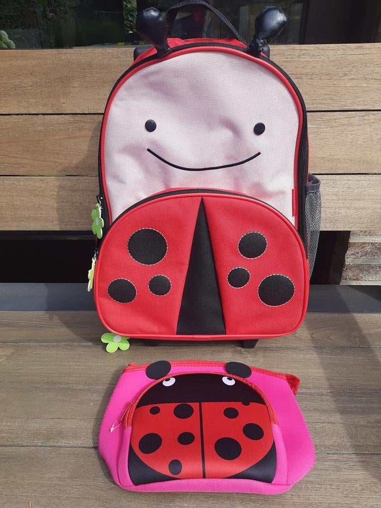 Lieveheersbeestje trolley met toilettas, Handtassen en Accessoires, Koffers, Ophalen