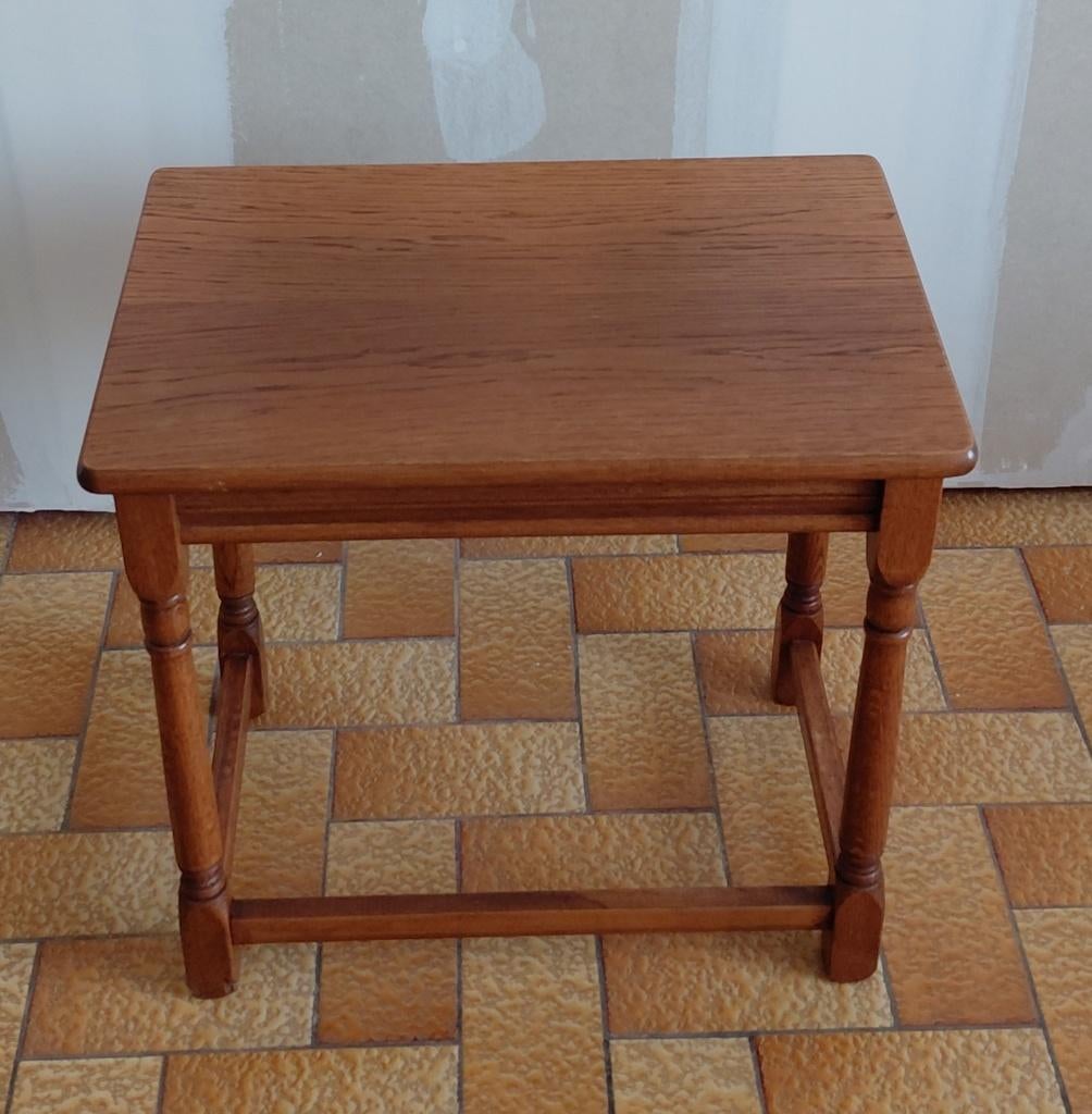 Houten bijzettafeltje, Minder dan 55 cm, Gebruikt, Klassiek, Rechthoekig