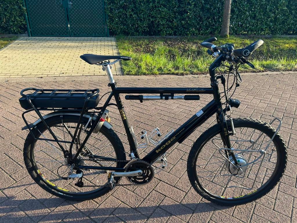 Koga Worldtraveller - maat 60 - met voorwielmotor, Vélos & Vélomoteurs, 26 pouces, 57 à 61 cm, Enlèvement, Utilisé