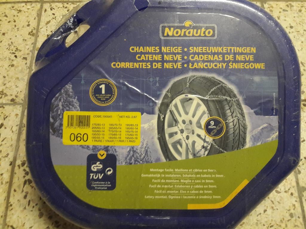 Chaines à neige (02), Autos : Divers, Chaînes, Neuf, Enlèvement