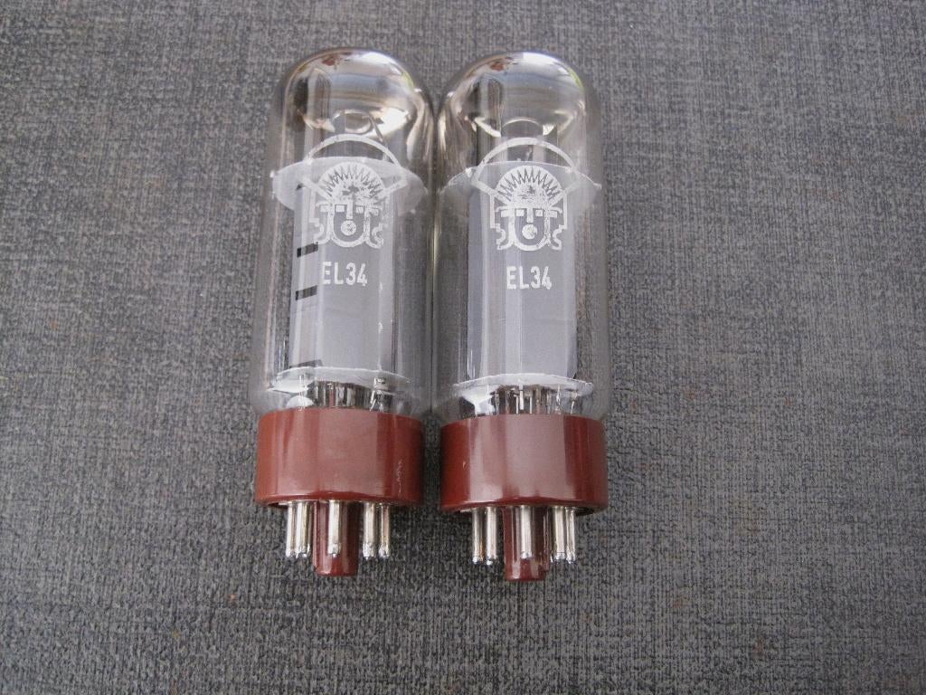 2 vintage RFT/Orion EL34 buizen in zeer goede staat., Muziek en Instrumenten, Ophalen of Verzenden, Gebruikt