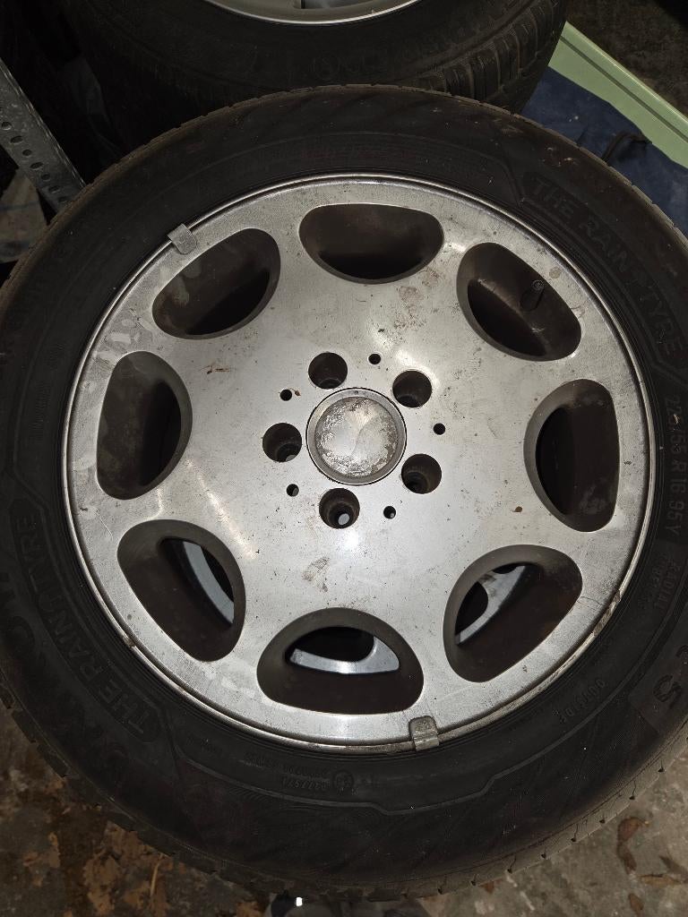 Mercedes r129 W124 w201 8loch velgen, Auto-onderdelen, Ophalen, 16 inch, All Season, Band(en)