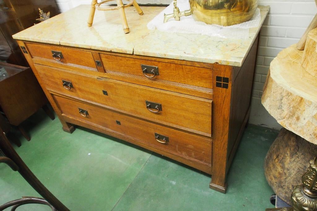 De Coene COMMODE Arts and Crafts, ca. 1910, Decoene Kortrijk, Ophalen