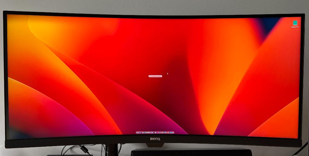 BenQ 35" Curved + VESA, Informatique & Logiciels, Moniteurs, Comme neuf, 61 à 100 Hz, DisplayPort, DVI, HDMI, USB-C, Gaming, Connexion casque