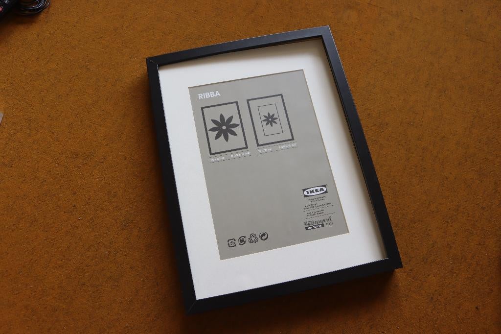 Fotokader zwart Ribba 30x40, Ophalen, Gebruikt