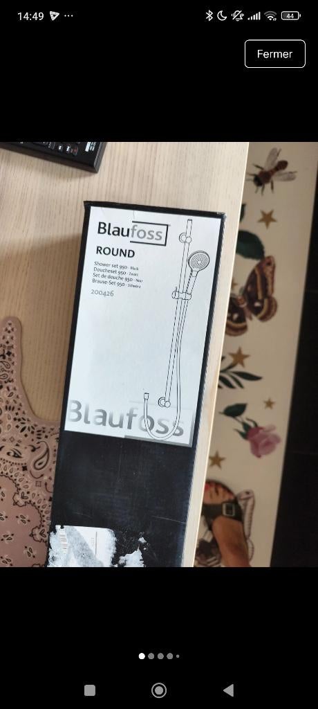 Colonne de douche Blaufoss noire mat neuve, Bricolage & Construction, Enlèvement ou Envoi, Neuf, Douche