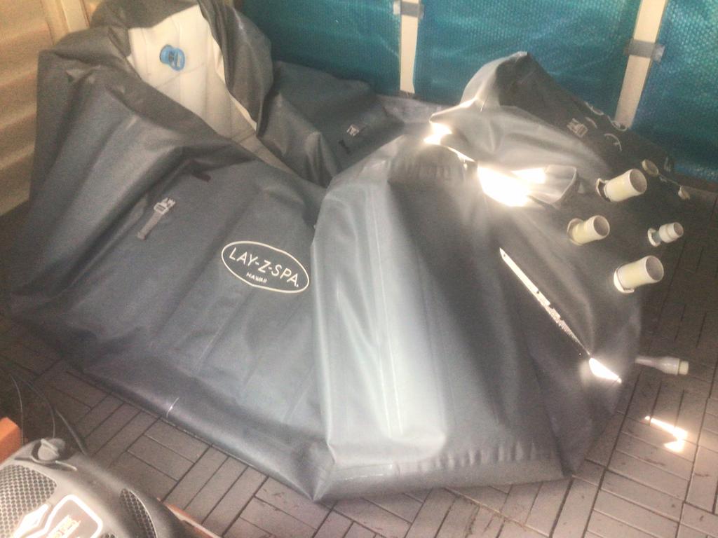 Jacuzzi bestway Hawaii hydrojet pro vierkante opblaasbare sp, Jardin & Terrasse, Bains à remous et Spas, Comme neuf, Gonflable