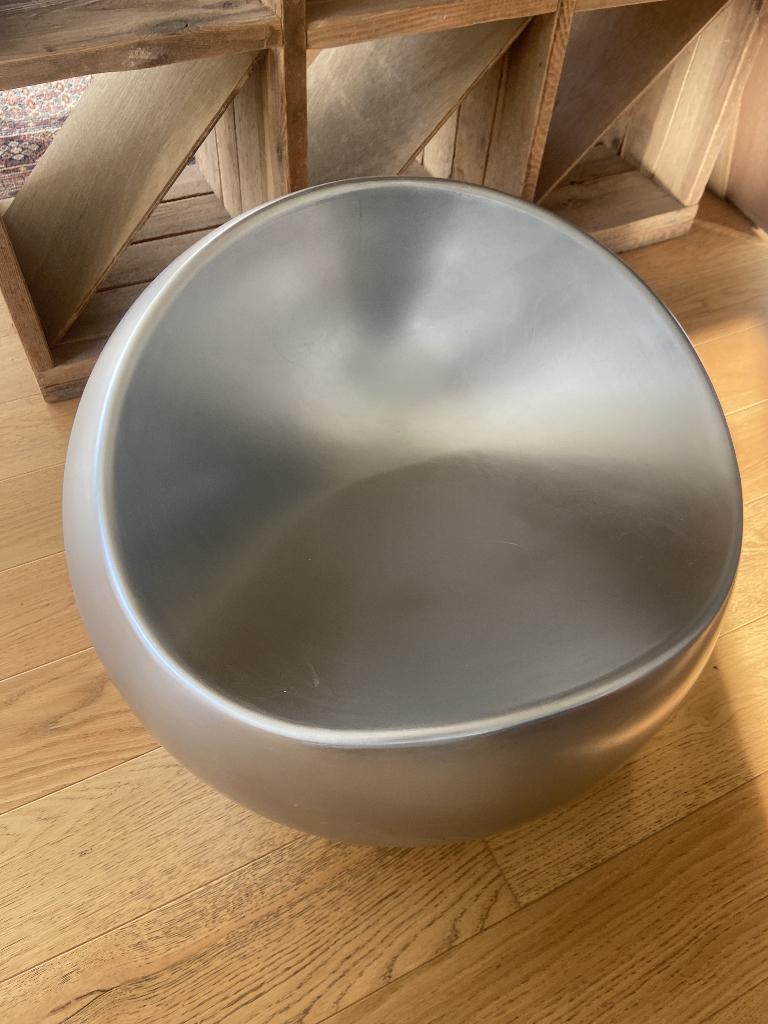 Fauteuil / siège design gris argenté Kartell, Enlèvement, Utilisé, Moins de 75 cm, 50 à 75 cm